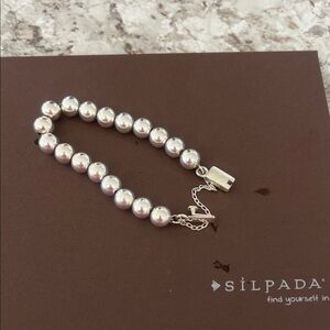 Silpada Silver Pearl Bracelet